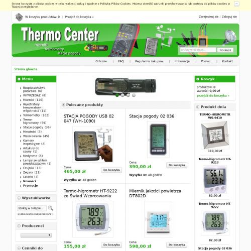 Rejestrator temperatury i wilgotności on line