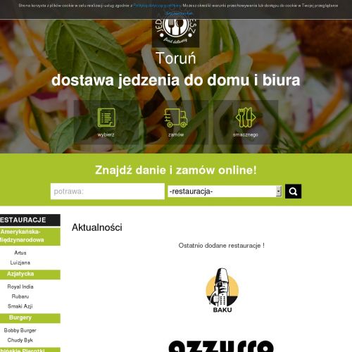 Toruń - jedzenie online