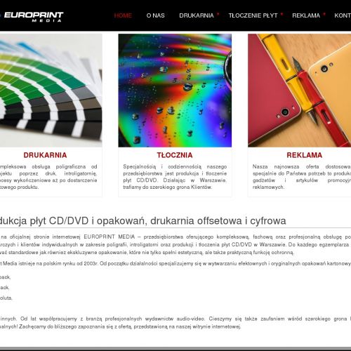 Nadruki na płytach cd