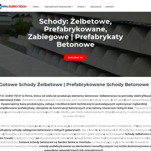 Łódź - producent schodów żelbetowych