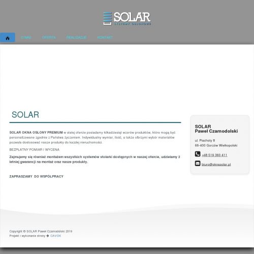 Żaluzje fasadowe natynkowe