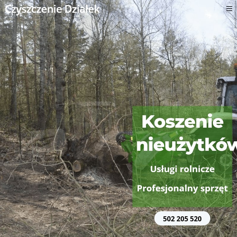 Usługi kosiarką bijakową w Warszawie