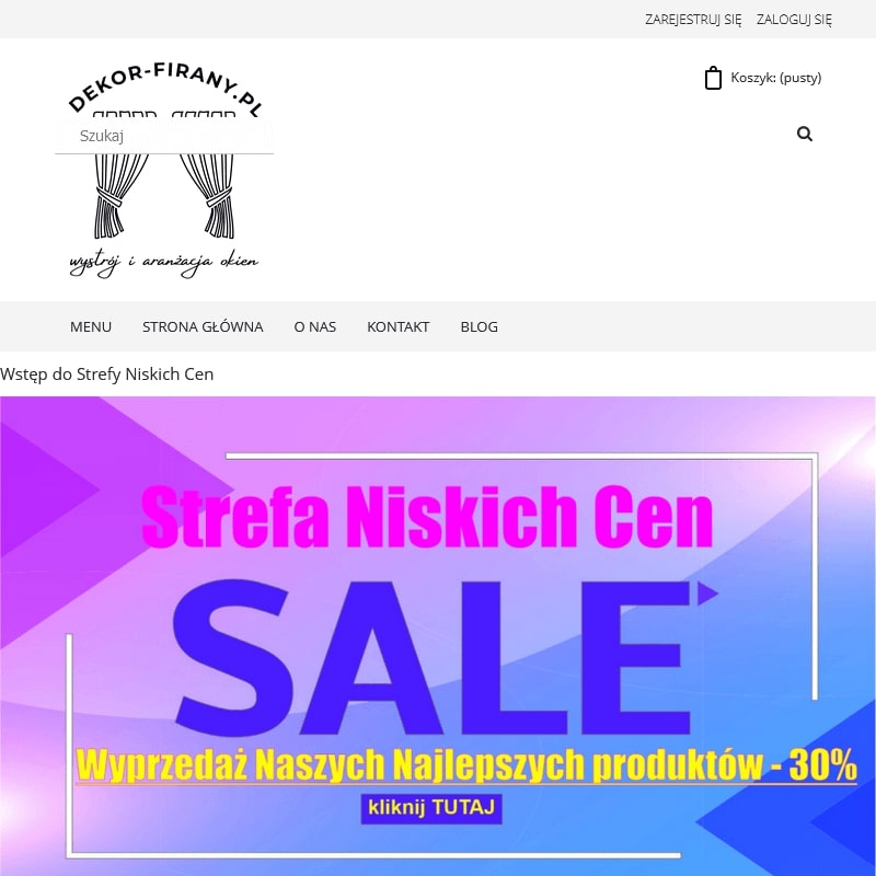 Firany dekoracje okienne