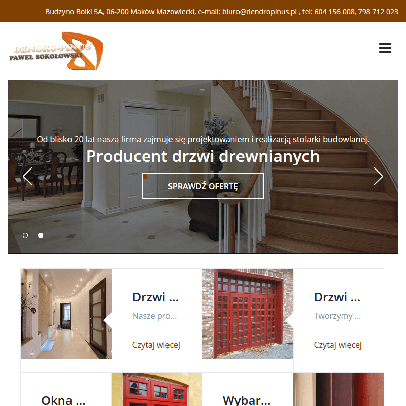 Produkcja drzwi drewnianych - Skierniewice