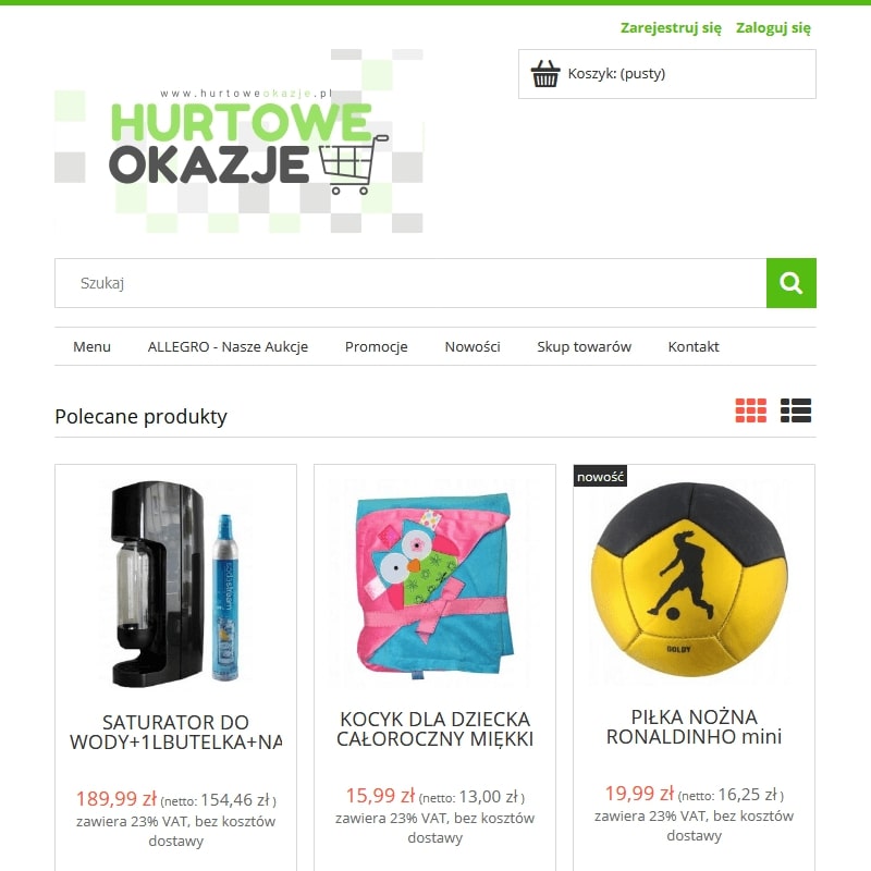 Towary zalegające w magazynie