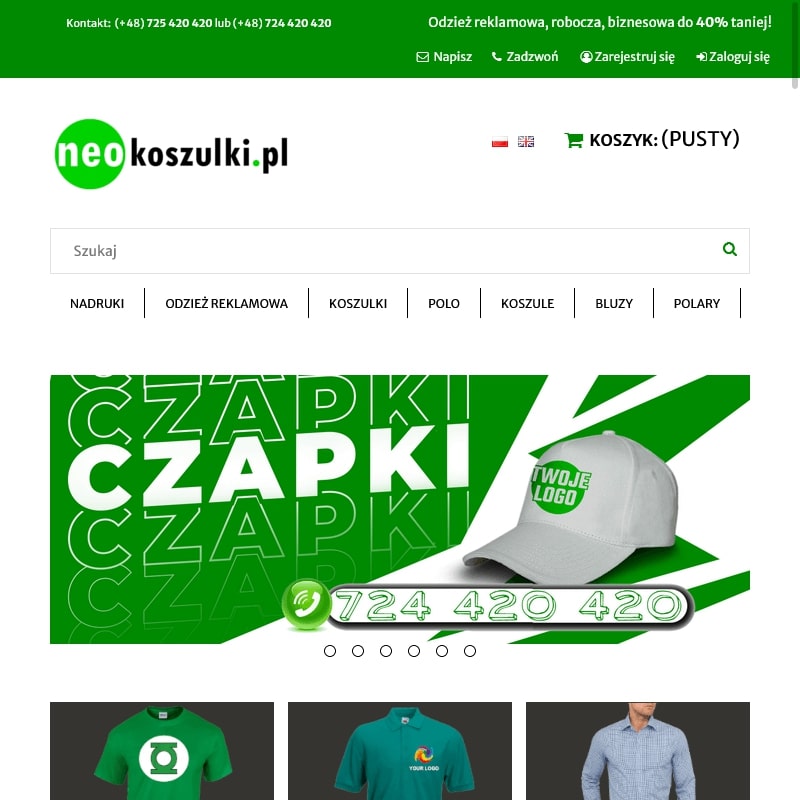 Koszulki reklamowe hurt