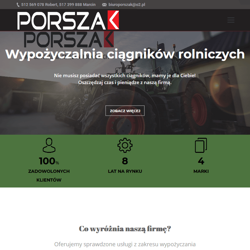 Wypożyczenie ciągnika rolniczego