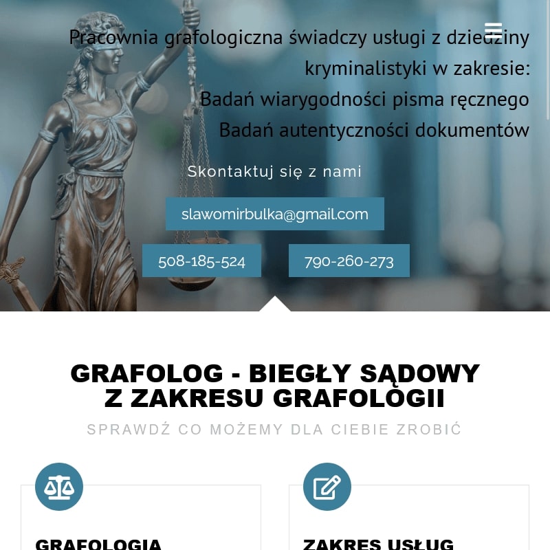 Biegły sądowy grafolog