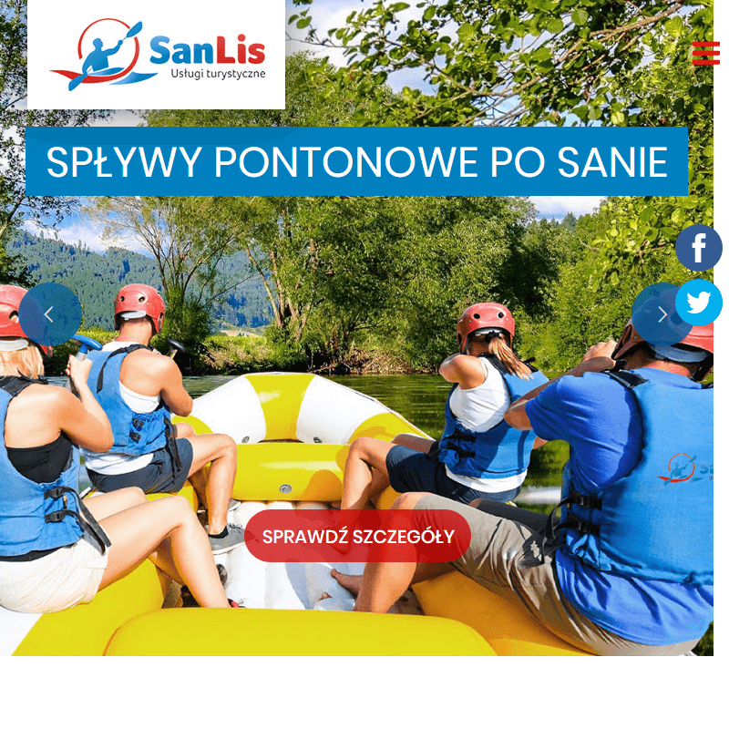 Spływy pontonowe w Sanoku