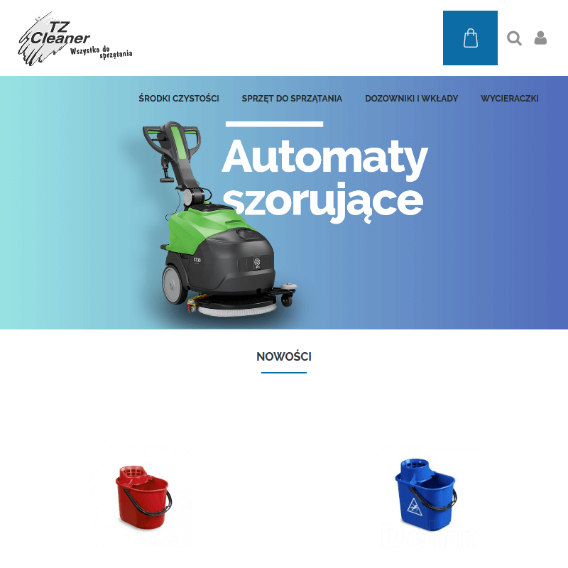 Wózek serwisowy do sprzątania